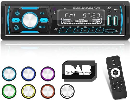 1-DIN Autoradio Mit DAB+, Bluetooth 5.0, USB &  Produktbild-Vorschau 2