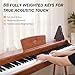 AiJoy Digital Piano 88-Key Hammer-action Weighted Keyboard, Full Size Wooden Electric Piano for Beginners with Triple Pedal, Compact Design, Supports MIDI/Headphone Connection, ADP-20