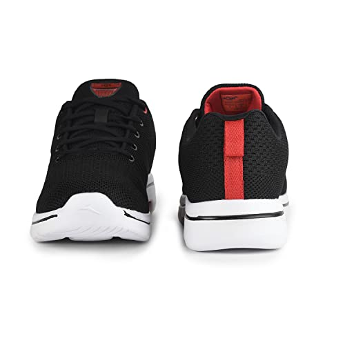 Image of JQR Line-BLK-RED Sports, Running,Walking, Gym, Training Shoes for Men|Stylish, Breathable,Lightweight,Comfortable