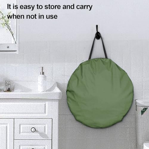 Tente de douche pop-up pliante et vestiaire de camping imperméable vert - 7
