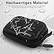 FiTSTILL Schwarze PU-Mini-Aufbewahrungstasche für INSTA360 ace pro 2/ace pro/ace, DJI Osmo Action 5pro/4/3, tragbar mit Doppelreißverschluss, Ace Pro 2-Tasche