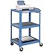 Global Industrial Steel Audio Visual & Instrument Cart Blue