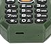 Rugged Phone, 1.8 Inch Big Buttons Unlocked Senior Cell Phone with Strong Flashlight Dual SIM Dual Standby Phone 32MB +32MB 5800mAh Battery, Big Speaker (Army Green)