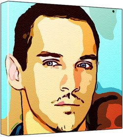 Jonathan Rhys Meyers - Pop Art Print (Multicolour) 30 x 30 x 2.5 cm Deep Box Canvas