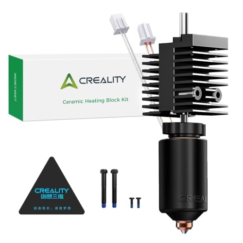 Creality Official K2/K2 Pro Ceramic Heating Block Hotend Kit Unicorn Quick Swap K2 Nozzle Kit 300C High Temperature Resistant All-Metal Integrated Kit for 3D Printer Creality K2 Combo