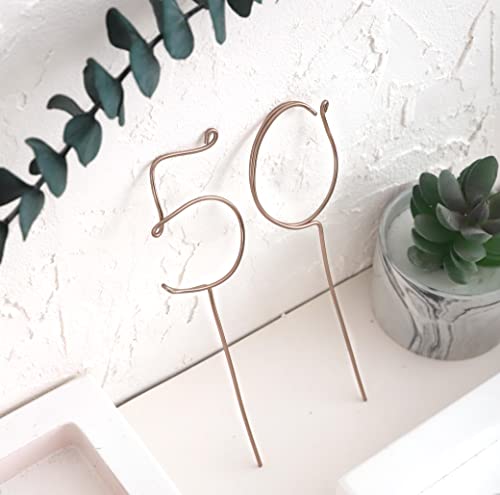 50Th Birthday Cake Topper-Cheers To 50 Years Cake Topper, 50 Cake Topper Metal, 50Th Anniversary Cake Topper, Happy 50Th Birthday Cake Topper, 50Th Cake Topper Party Decorations #TOP5