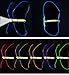LONGU Led Running Reflective Vest Safety Night Light USB Rechargeable Cycling Multicolored Fiber Optics Suit Women Men Kids Adjustable Light Weight Gear for Jogging Biking