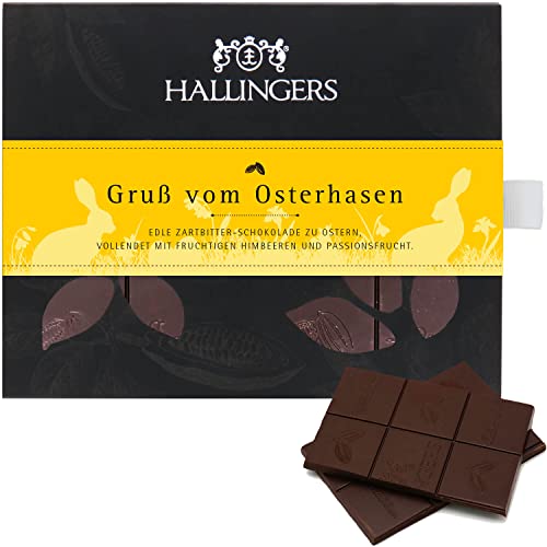 Hallingers Oster-Geschenk-Set 4 Schokolade, 40 Trüffel/Ostereier für Ostern in edler Box (1000g) - Easter Box Pink… – Bild 8