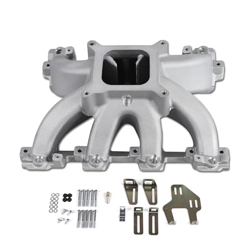 28095 LS1 EFI Cathedral port Intake Manifold Aluminum Single Plane Compatible with Chevrolet Small Block SBC GM LS Gen III LS1/LS2/LS6 4.8L 5.3L 5.7L 6.0L V8