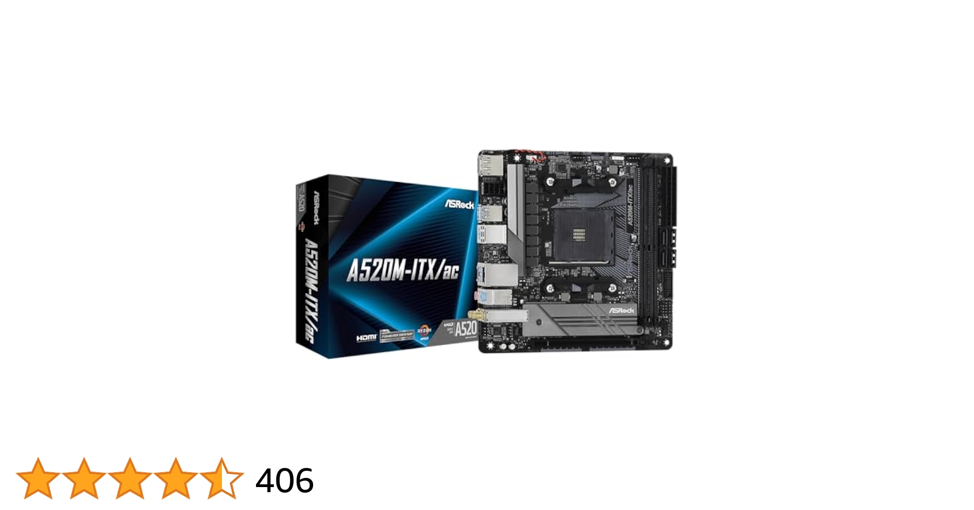 Amazon | ASRock マザーボード A520 M-ITX/ac AMD Ryzen 3000