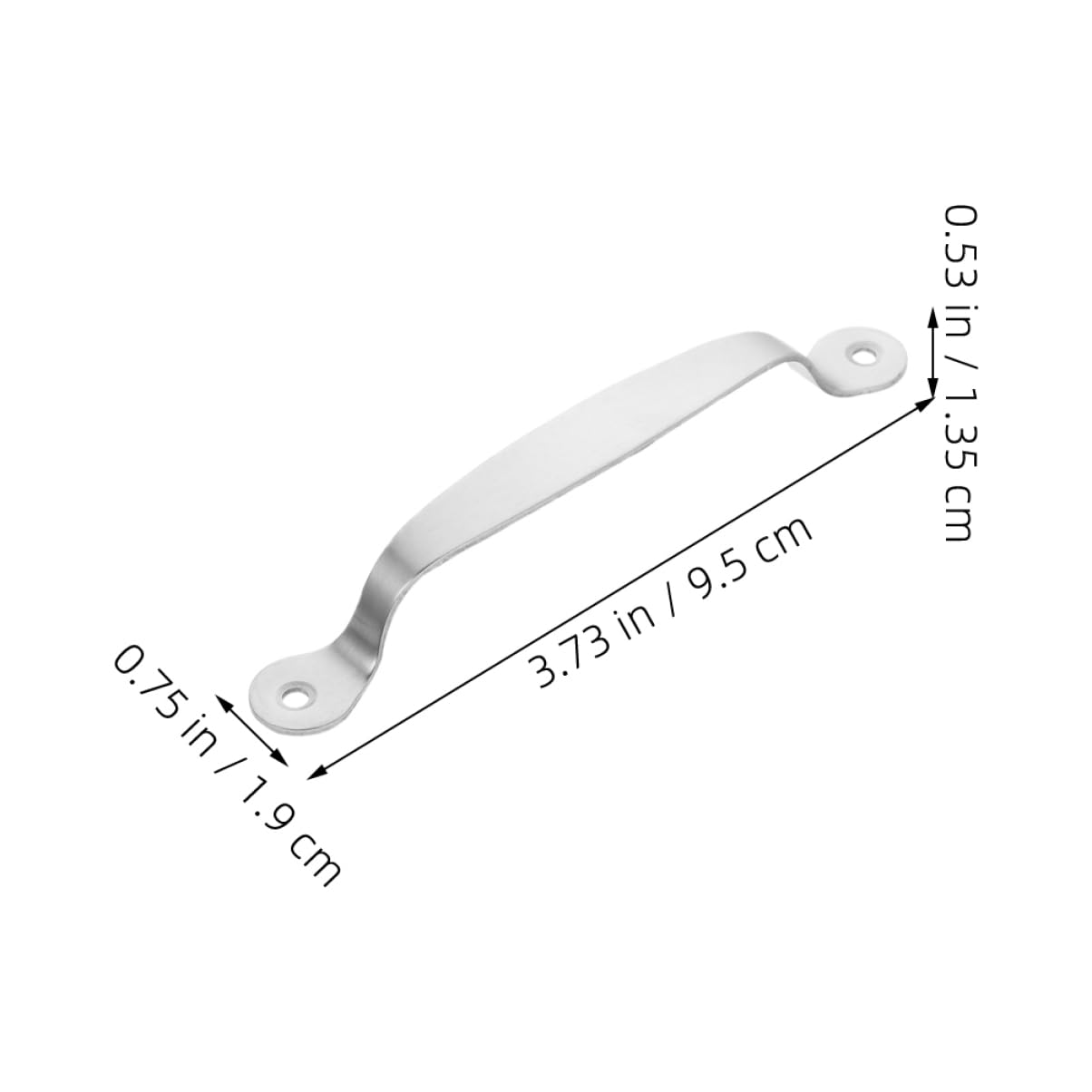 GOOHOCHY 4pcs Stainless Steel Drawer Pulls Kitchen Cabinet Wardrobe Door Hardware Modern Pulls