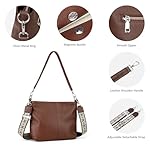 Genuine Leather Purse for Women, Women's Handbags Hobo Bag, Soft Leather Crossbody with Adjustable Wide Strap - Image 3
