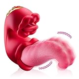 Vibration für frauen Zunge Vibrator,Vibratorensets für frauen,G Punkt Vibratoren mit Klitorisstimulation,Sex Spielzeug für die Frau 3 in 1 Vibratorensets,Realistische Textur Vibratorensets für Frauen
