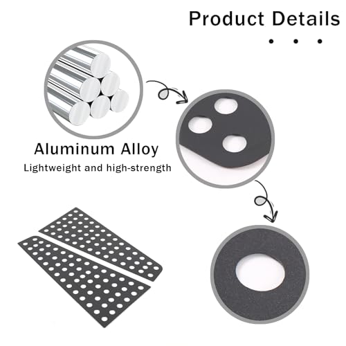 HIRUFAIT Rear Door Window Panel Cover Decoration for Honda Pilot 2016-2022/ Passport 2019-2023 Accessories, Aluminum Alloy Car Rear Window Moldings Honeycomb Panel Trim by HIRUFAIT - Used condition - Image 6