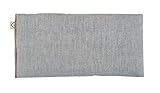 Peacegoods Unscented Flax Eye Pillow - Soft & Soothing Cotton Naturally Calming Colors - Weighted Yoga Massage Headache Sleep Made USA - gray