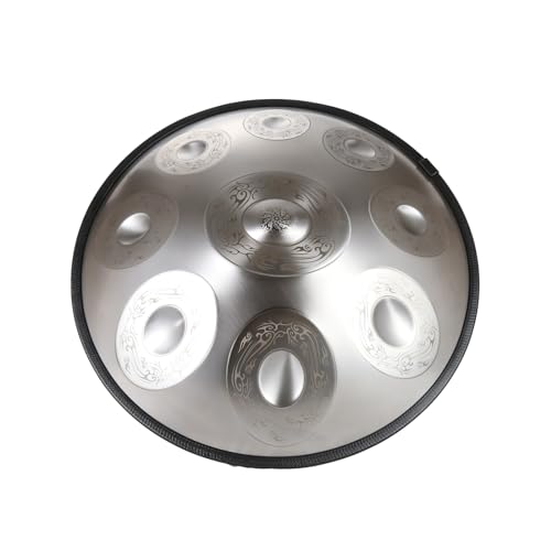 Handpan Drum 9/10/12 Notas 22 Pulgadas Handpan Drum 432Hz/440Hz Re menor para sanación sonora, meditación personal, yoga, con bolso suave, mazos, Handpan Drum (J-9 Notas(440Hz)) miniatura 2