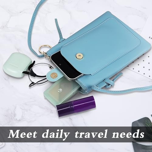 Small Crossbody Bags for Women, PU Leather Cell Phone Bag Wallet Purse with Zipper for Working Shopping4