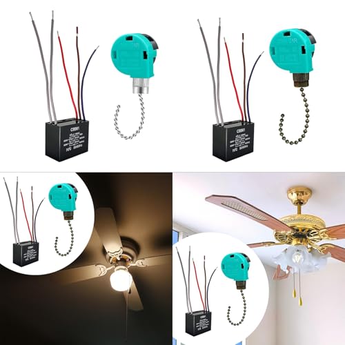 Image of Ceiling Fan Switch Professional Cbb61 Capacitor High Performance Silver Chain|Home & Garden|Lamps, Lighting & Ceiling Fans|Lighting Parts & Accessories