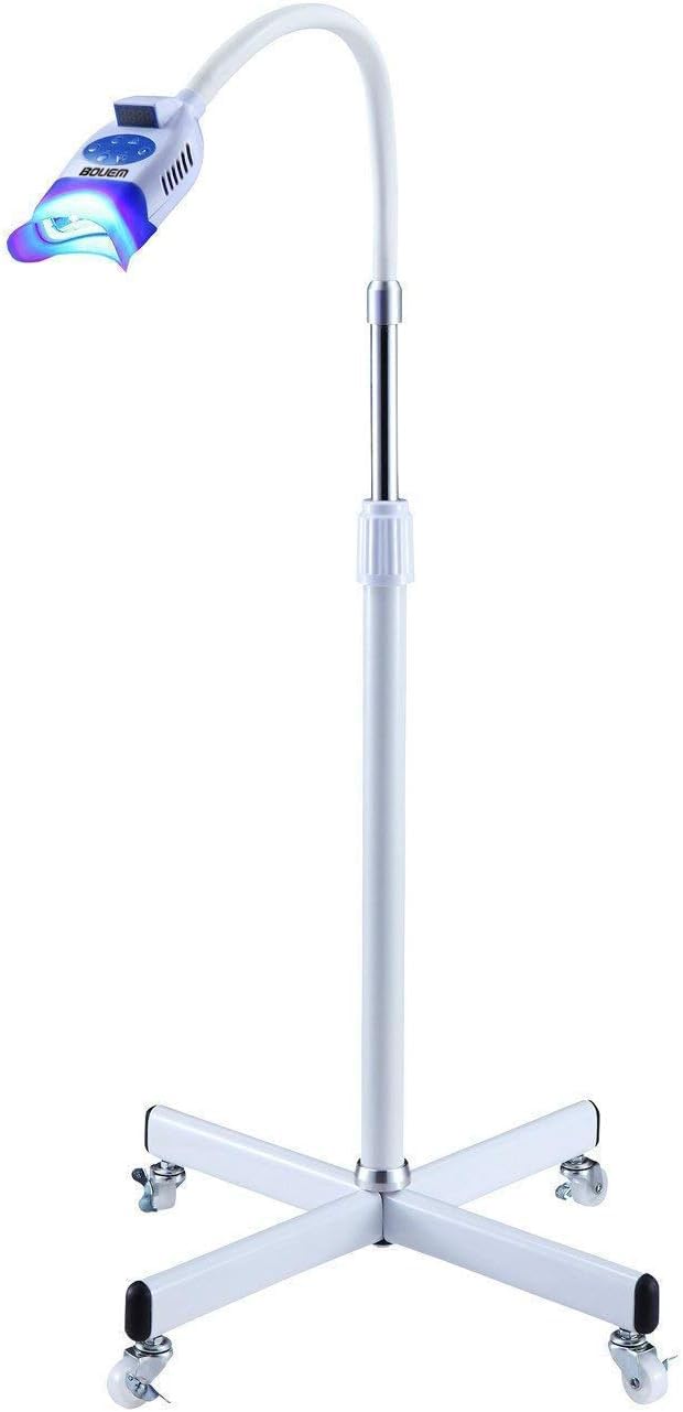 BONEW 36W Teeth whitening Beauty Lamp Floor Stand Instrument Cold Machine Beauty Accelerator Bleaching System with 10pcs Blue