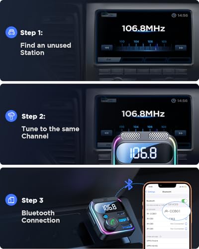 JOYROOM 81W Bluetooth 6.0 FM Transmitter