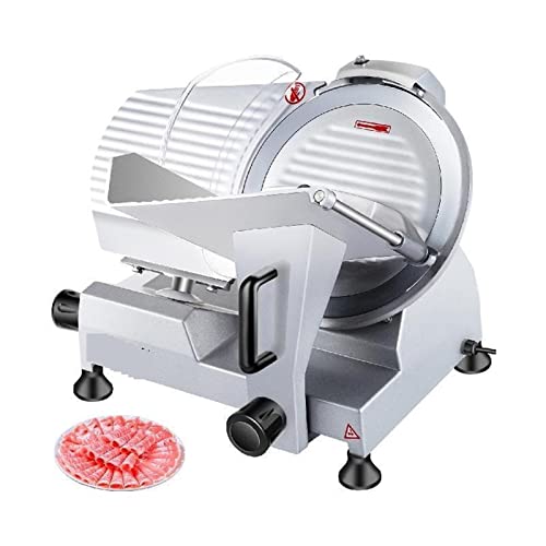10 Inch Blade Electric Food Slicer Cutter Grinder Meat Slicer Machine for Commercial Deli Meat Cheese Beef Mutton Turkey