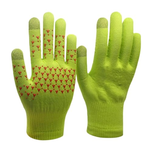 Vaveren Sports Gloves for Men Women Touchscreen Breathable Fashion Motorcycling Gloves Warm Mittens for Skating Mountaineering Skiing, Yellow