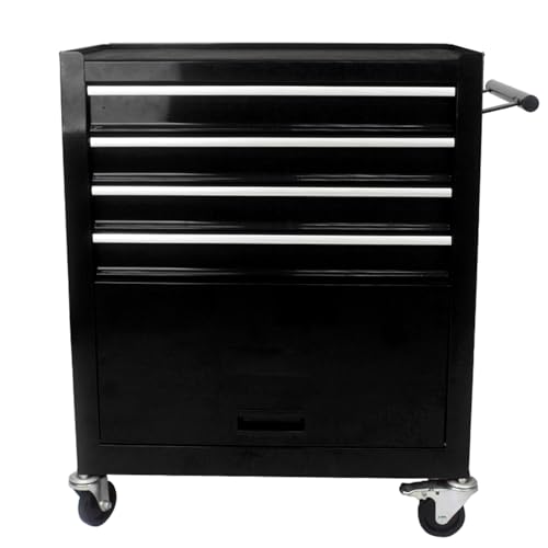 4 Drawers Multifunctional Tool CART with Wheels,Black