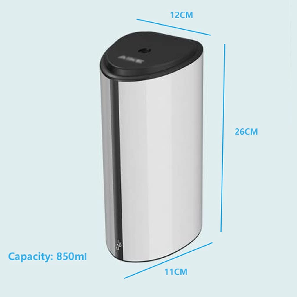 dosatori per sapone Sensore Contactless Box Gel multifunzione Multifunzionale Distributore di sapone montati a parete Schiuma automatica in acciaio inossidabile spazzolato Distributore di sapone