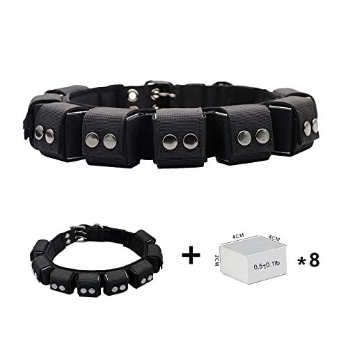 Walktime, Dog Collar, Tactical Dog Collar, Weighted Dog Collar with Weights for Dog Training and Exercise Equipment - Free Weights, Small, Medium, Large Dogs - Image 3