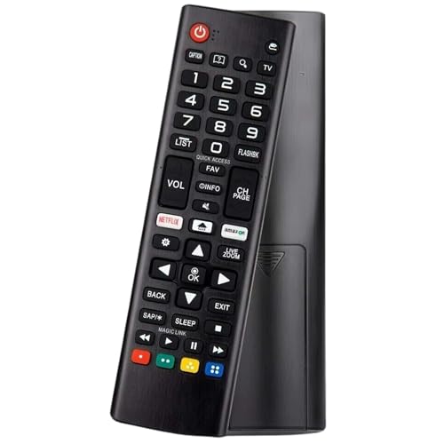 Universal für LG Fernbedienung Fernseher Geeignet für Alle Original LG Fernseher AKB75095308 AKB75095307 AKB73715601 mit Netflix Amazon Tasten Geeignet für Fernbedienung LG Smart TV