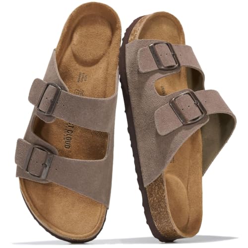 Image of Project Cloud Mens Sandals, 100% Genuine Leather Mens Slides (Heritage)