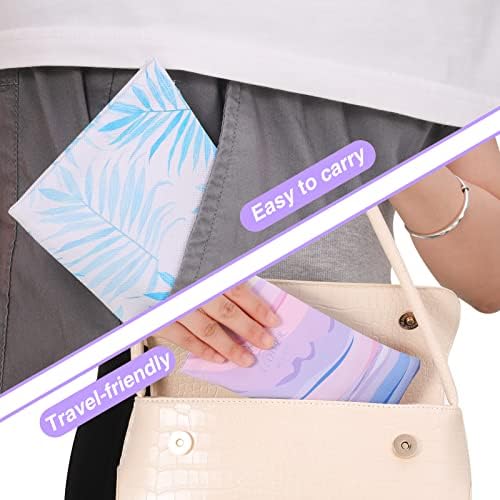 Yorgewd 4PCS Leather Glasses Case, Soft Sunglasses Case Squeeze Glasses Pouch Personalised Spectacle Bag for Women Men Kids