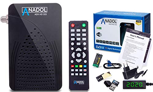 HD 333 1080p Full HD-TV Mini Digital-Receiver - Multistream - Full-HD Mini-Receiver für Satellit - HDMI USB - Astra HOTBIRD TÜRKSAT