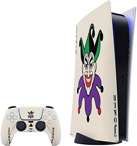Skinit Decal Gaming Skin Compatible with PS5 Digital Edition Bundle - Officially Licensed The Dark Knight Joker Design