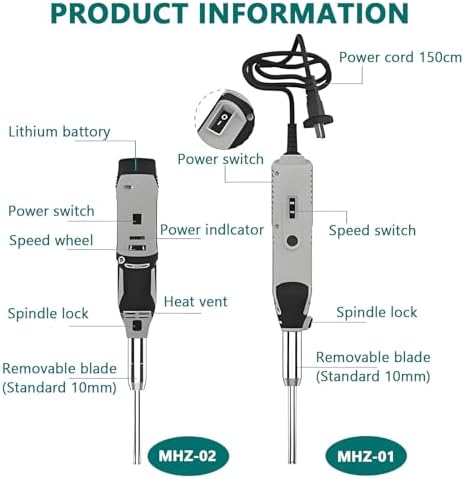 High-Speed Homogenizer for Lab, 0-35000 RPM, Adjustable 6 Speeds, Cell Tissue Mixer, Emulsifier for Dispersing, Perfect for Char 10mm+6mm Mixing