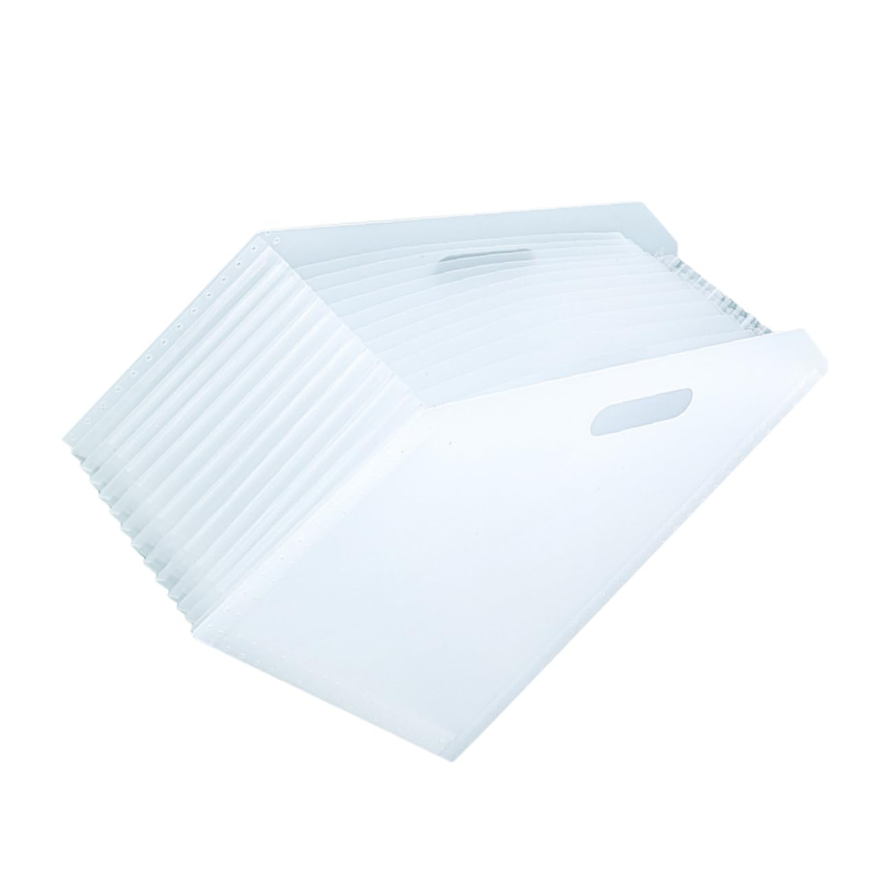 Housoutil Accordion File Organizer Capacity Desktop File Storage Rack Transparent Multipurpose for Home Office Classroom Use Efficient Document