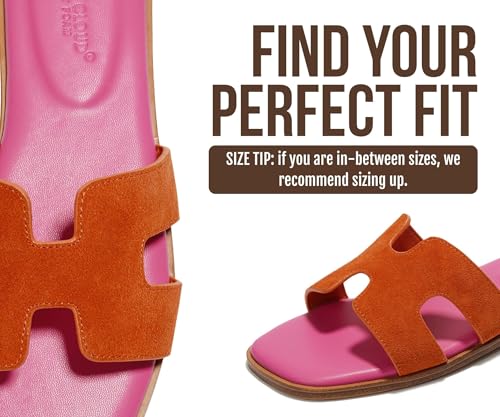 Image of Project Cloud 100% Genuine Leather Sandals Women Flats For Women (Jannel)