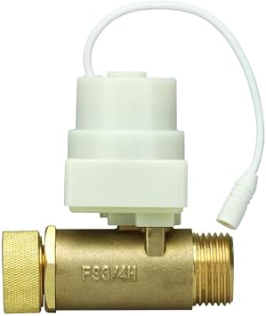 FloodStop Washing Machine Motorized Ball Valve, 3/4" Straight
