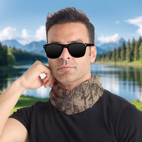 Leaf Pattern Cooling Neck Gaiter Face Mask Lightweight Sun Protection Bandana Outdoor Headwear Cycling Hiking Sports4