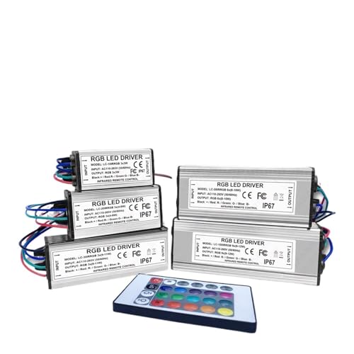 Adaptador corriente LED RGB 100W CA 85-265V impermeable IP67 con control remoto 2