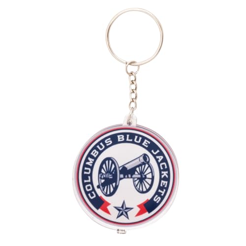 Desert Cactus Columbus Blue Jackets Keychain Keys Holder (Acrylic B)