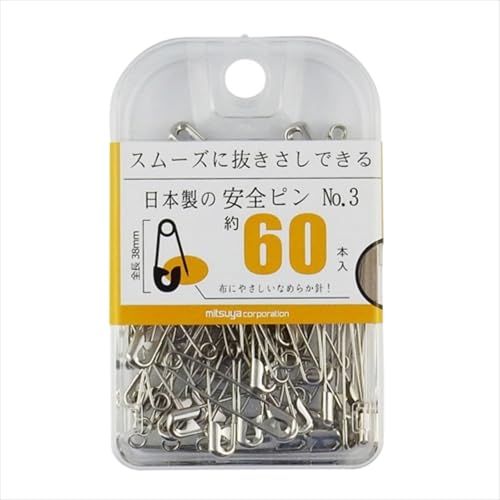 ヤビンさん専用③ Amazon | ミツヤ 安全ピン 38mm 60本 BX2-AP3 | 画びょう・ピン
