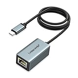 USB C auf Ethernet Adapter, Lemorele USB C LAN Netzwerkadapterr auf RJ45 Gigabit Ethernet , USB C LAN Adapter für MacBook Pro, MacBook Air 2020, Steam Deck, iPad Pro, Surface Book und Typ C Geräten