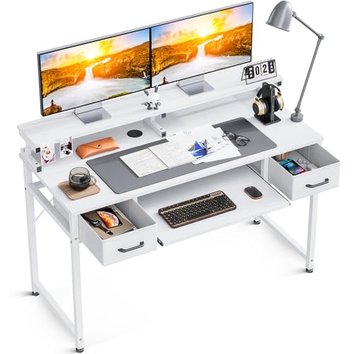 Amazon | ODK パソコンデスク キーボードスライダー付き 幅120cm