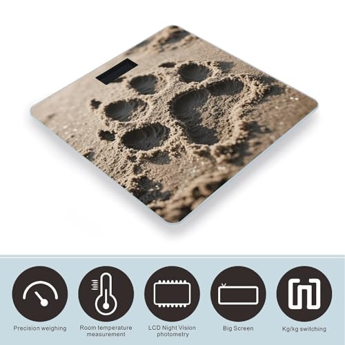 Báscula Digital de Baño con Diseño Huella de Perro miniatura 3