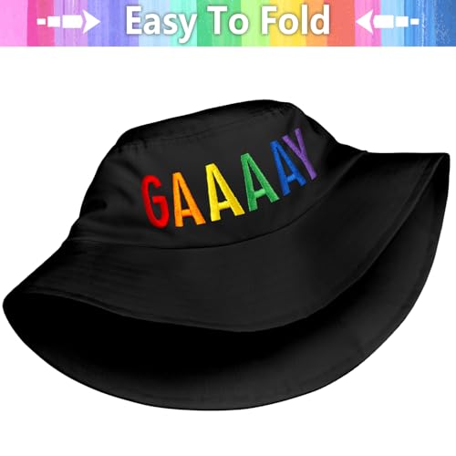 Image of Gay Pride Trucker Hat for Men and Women Rainbow LGBT Embroidered Adjustable Washable Baseball Cap Accessories Gifts