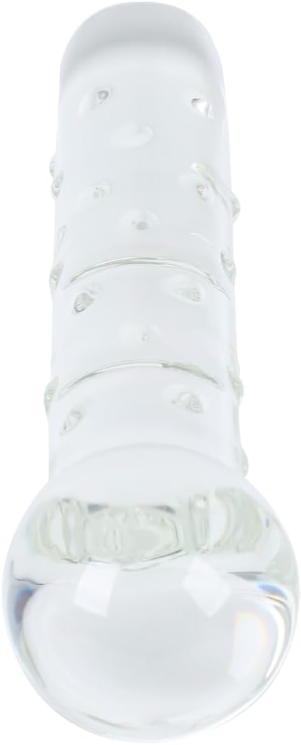 Huge Ball Glass Dildo Large Dotted Crystal Penis Sex Pleasure Wand for Vaginal G-spot Anal Sex Toy