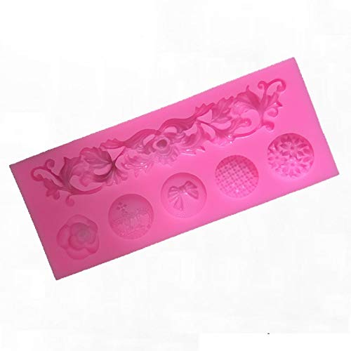 Barocke Silikonform Für Fondant, Harz & DIY – Schnörkel & Blumen, Vielseitig Nutzbar