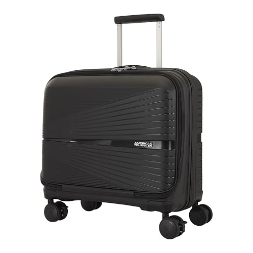 Image of American Tourister Cabin AIRCONIC2.0 Rolling Tote Polypropylene (PP) Hard 8 Wheels Spinner Luggage /Suitcase /Trolley Bag for Travel (Black), Small, 55 cm