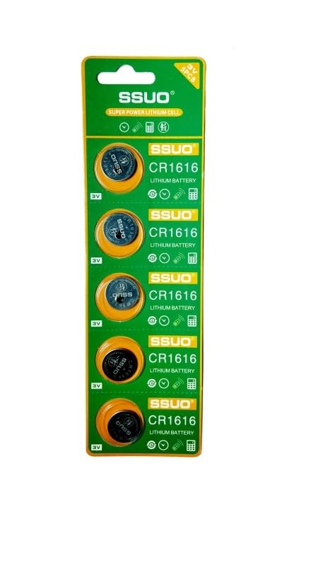 CR1616 3V Battery for CAR Key, Scales wearables and Electrical Devices Pack of 5-image-14